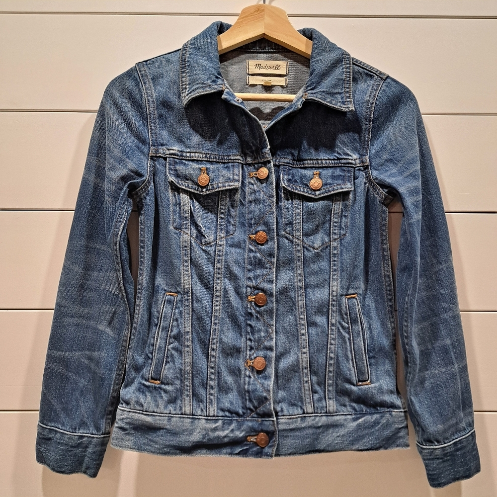 Madewell Denim Button-Up Classic Rugged Preppy Jean Jacket Womens XS